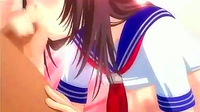 Hot Hentai Babe Sucks Dick & Fucks Hard For Juicy Cumshot