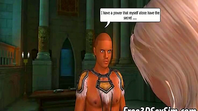 Blonde Babe Sucks Dick Outdoors in Hot 3D Anime Blowjob Scene