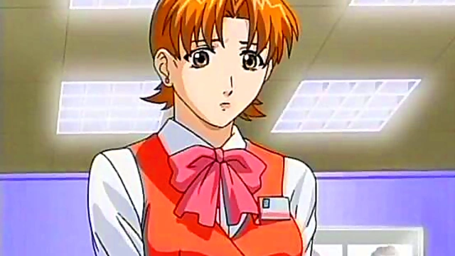 Office Seduction – Anime Chick Tempts Boss With Lingerie For Naughty Fun