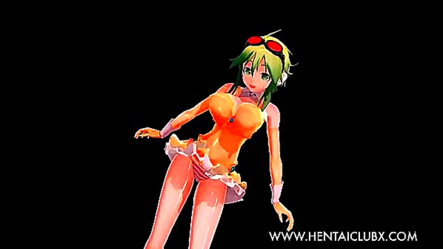 Sexy MMD Gumi Gives Ecchi Service & Hot Anime Action