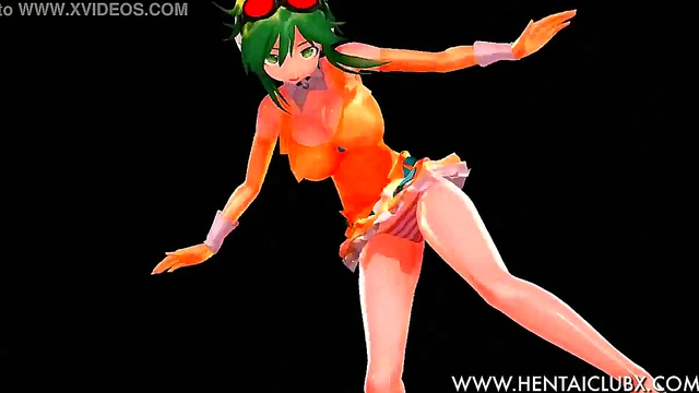 Sexy MMD Gumi Gives Ecchi Service & Hot Anime Action