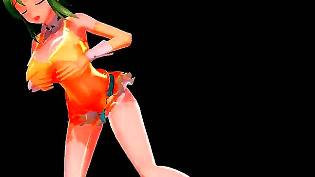 Sexy MMD Gumi Gives Ecchi Service & Hot Anime Action