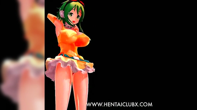 Sexy MMD Gumi Gives Ecchi Service & Hot Anime Action