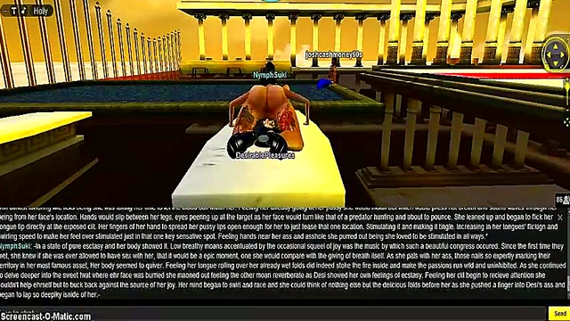 Nymph Seduces in 3D Anime Game for Intense DP Action