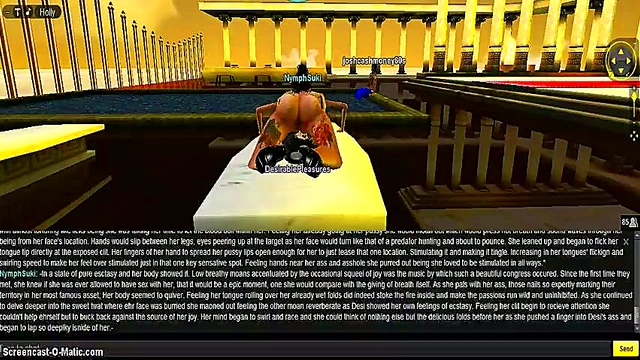 Nymph Seduces in 3D Anime Game for Intense DP Action