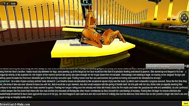 Nymph Seduces in 3D Anime Game for Intense DP Action