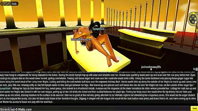 Nymph Seduces in 3D Anime Game for Intense DP Action