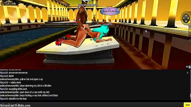 Cute Cartoon Cici Gets Fucked Anal in 3D Game Animation