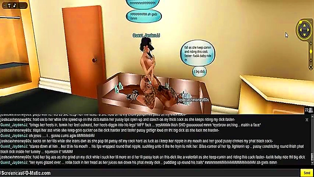 3D Hentai Couple Gets Wild in Hotel Room for Intense Game Play Session