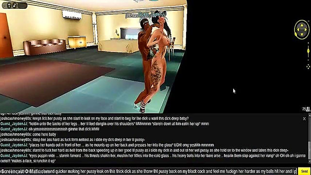 3D Hentai Couple Gets Wild in Hotel Room for Intense Game Play Session