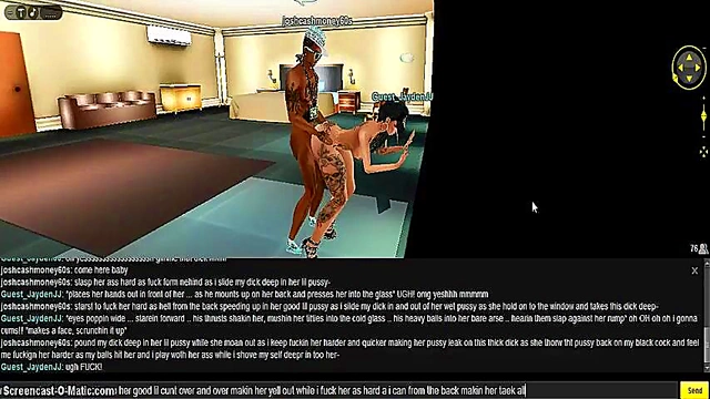 3D Hentai Couple Gets Wild in Hotel Room for Intense Game Play Session