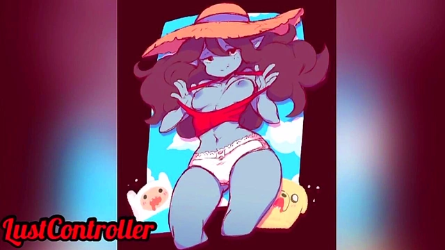 Horny Marceline from Adventure Time Slides into Lustful Nintendo Kisses Compilation