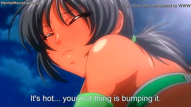Busty Anime Teen Seduces in Swimsuit for Jizz-Filled Fantasy Scene