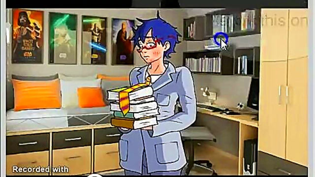 Hentai Game Seduction – Anime Cutie Gets naughty With Her Toy