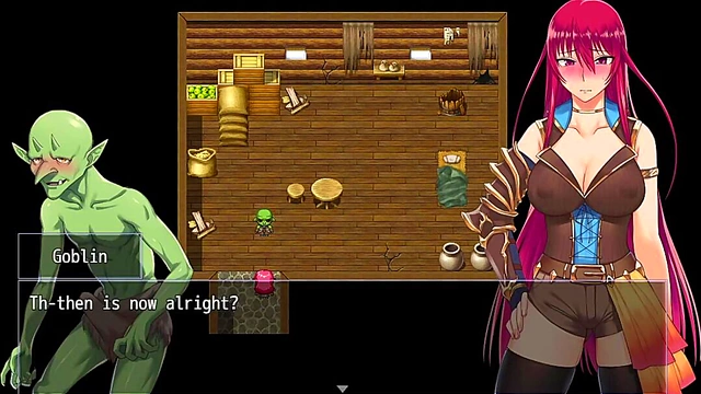 Makina Fucks Goblin in Hot Hentai Game Scene