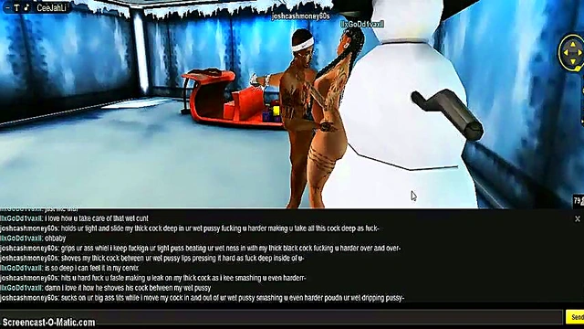 3D Anime Diva X-Mas Porn Adventure With Game IMVU Action