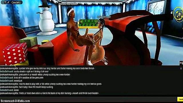 3D Anime Diva X-Mas Porn Adventure With Game IMVU Action