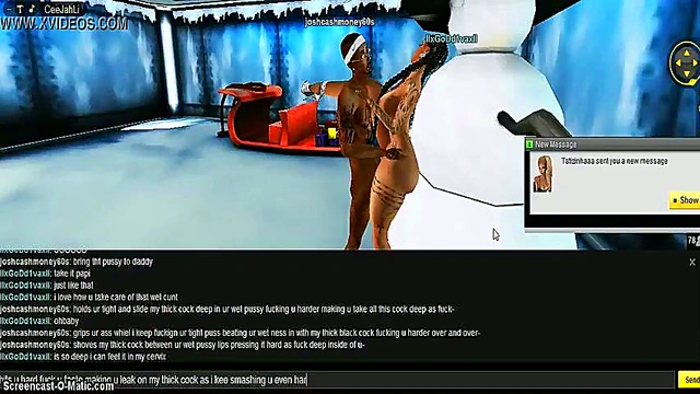 3D Anime Diva X-Mas Porn Adventure With Game IMVU Action