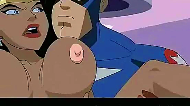 Superman Pleases Wonder Woman With Anal, Blowjob & Creampie Facial