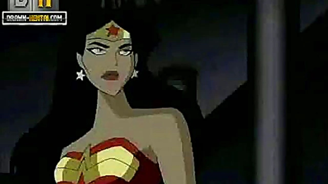 Superman Pleases Wonder Woman With Anal, Blowjob & Creampie Facial