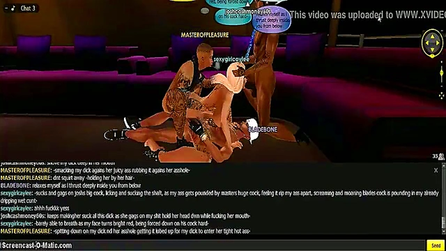 Kaylee’s 3D Cartoon Gang Bang Adventure In IMVU Game World