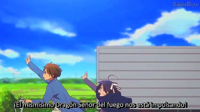 Romantic Chuunibyou Anime Couple Engage in Steamy Love Scene