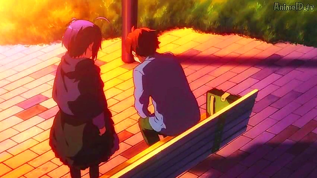 Romantic Chuunibyou Anime Couple Engage in Steamy Love Scene