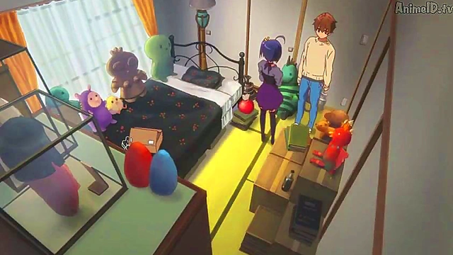 Romantic Chuunibyou Anime Couple Engage in Steamy Love Scene