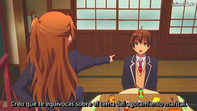 Romantic Chuunibyou Anime Couple Engage in Steamy Love Scene