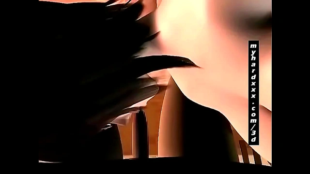 Geeky 3D Anime Babe Slurps Hot Cum In Hungry Blowjob Session