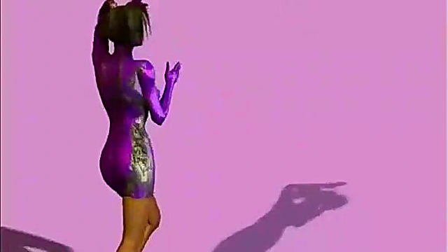 Virtual Stripper With Big Tits Dances & Gives Hardcore Blowjob Anime Style