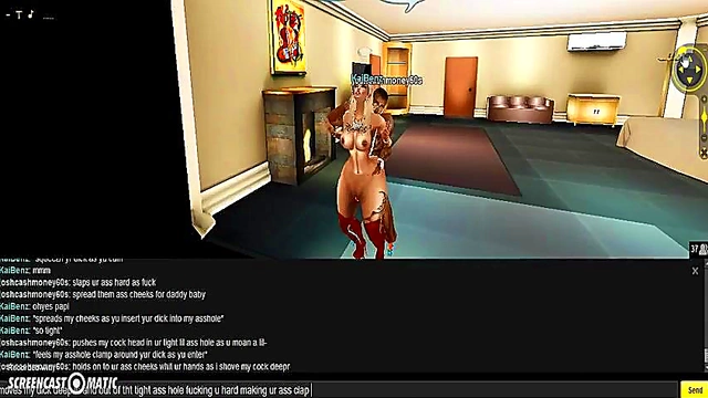 Kai's Hotel Bedroom Session – 3D Anime Porn Adventure