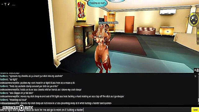 Kai's Hotel Bedroom Session – 3D Anime Porn Adventure