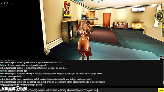 Kai's Hotel Bedroom Session – 3D Anime Porn Adventure