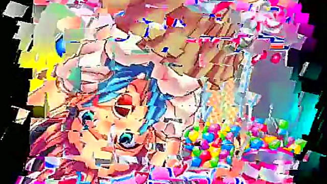 Japanese Love Doll Caught in Anime Game Action