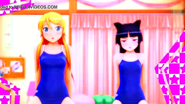 Kuroneko & Kirino Take On The Machine in Uncensored 3D Hentai Action