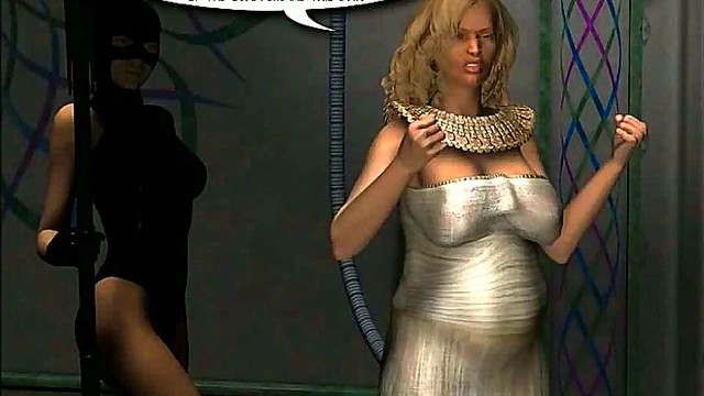 Teen Lesbians Engage in Intense 3D Group Sex with Strapon BDSM Action