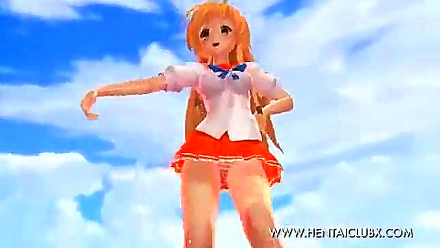 Sweet Devil Anime Babe Gives Seductive Service WithSexy Ecchi Moves