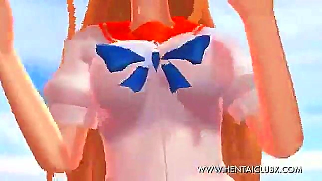 Sweet Devil Anime Babe Gives Seductive Service WithSexy Ecchi Moves