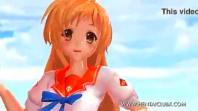 Sweet Devil Anime Babe Gives Seductive Service WithSexy Ecchi Moves