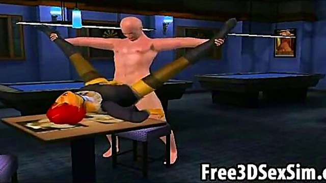 Redhead Cartoon Hottie Rides Hard Cock for Hardcore Hentai Fun