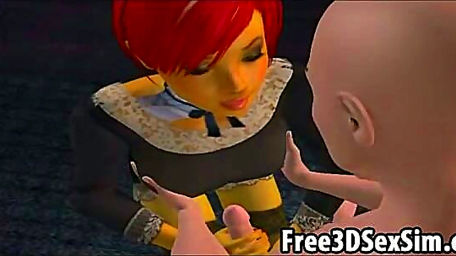 Redhead Cartoon Hottie Rides Hard Cock for Hardcore Hentai Fun