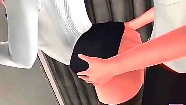 Subway Anime Chick Gets Naughty Cunt Teasing Action