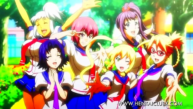 Sexy Ecchi Girls Engage in Tempting Fan Service Anime Action