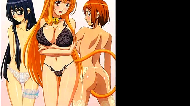 Sexy Ecchi Girls Engage in Tempting Fan Service Anime Action