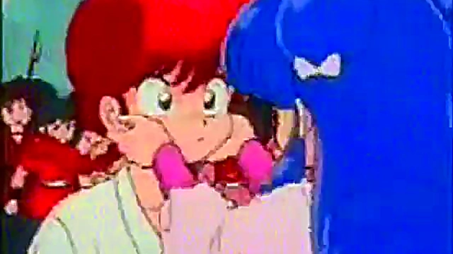 Sexy Anime Girls Can't Get Enough of Fan Service in Ecchi Ranma Scene