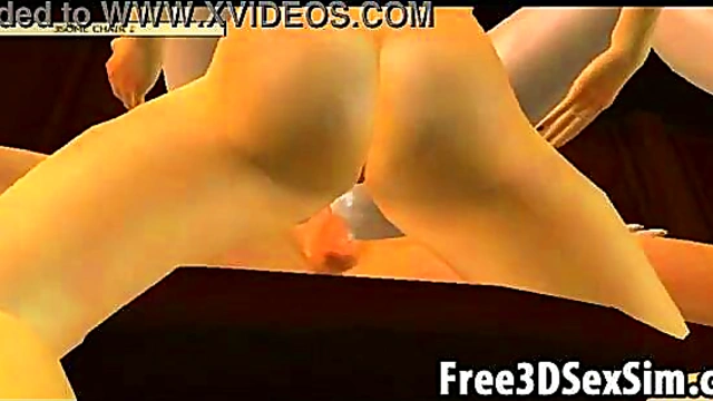Sexy 3D Cartoon Brunette Tries Out Hardcore Sex Positions For Fun