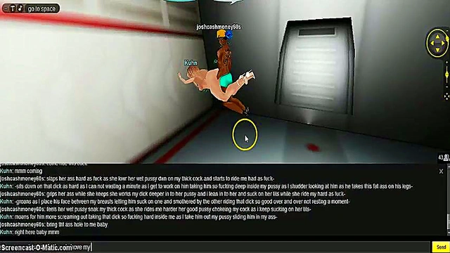 Kuhn Space Night – 3D Anime Couple Exploring Intimate Cosmic Pleasures