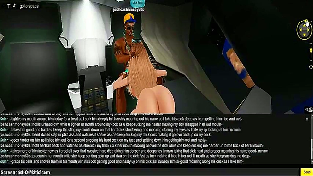 Kuhn Space Night – 3D Anime Couple Exploring Intimate Cosmic Pleasures