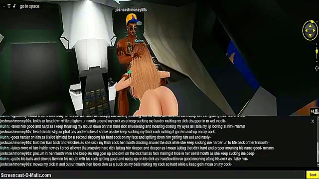 Kuhn Space Night – 3D Anime Couple Exploring Intimate Cosmic Pleasures